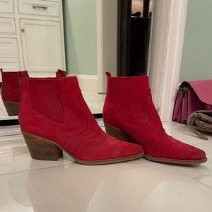 Red Ankle Cowboy Boots